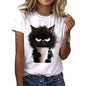 😻 Funny Cat Women's Summer T-Shirt – Purr-fectly Playful & Comfy!