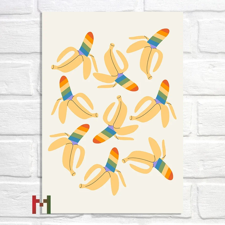 Abstract Pride Art Canvas Print Wall Decor LGBT Home Art