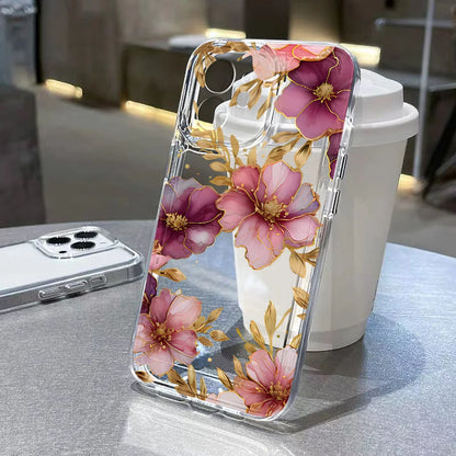 Transparent Flower Phone Case