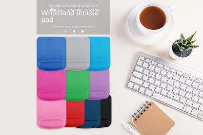 EVA Foam Wrist Mouse Pad Simple Solid Color Comfortable Thick Sponge Mouse Gaming Pc Keyboard Desk Mat 210X230MM