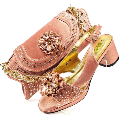 New Arrival Wedding Shoes and Bag Set HMP1-17