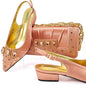 Lastest Italian Style Ladies Shoes with Matching Bag Set HMP1-9