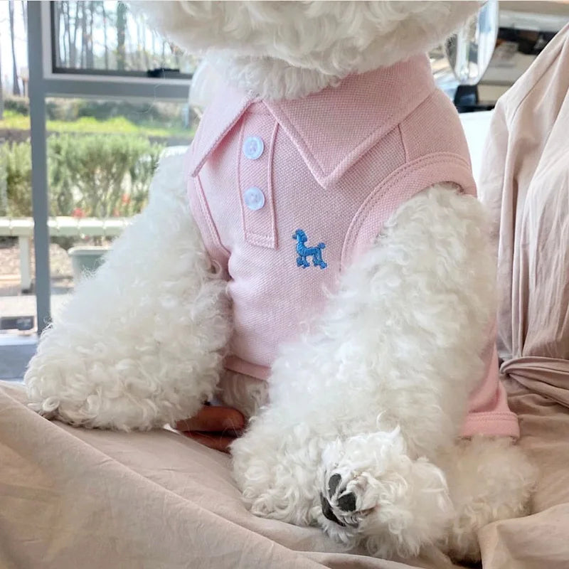 Polo Shirt for Dogs Puppy Clothes Stripe Dog Sweatshirt Dog Vest for Small and Medium Dogs T-Shirt Dog Costume Soft