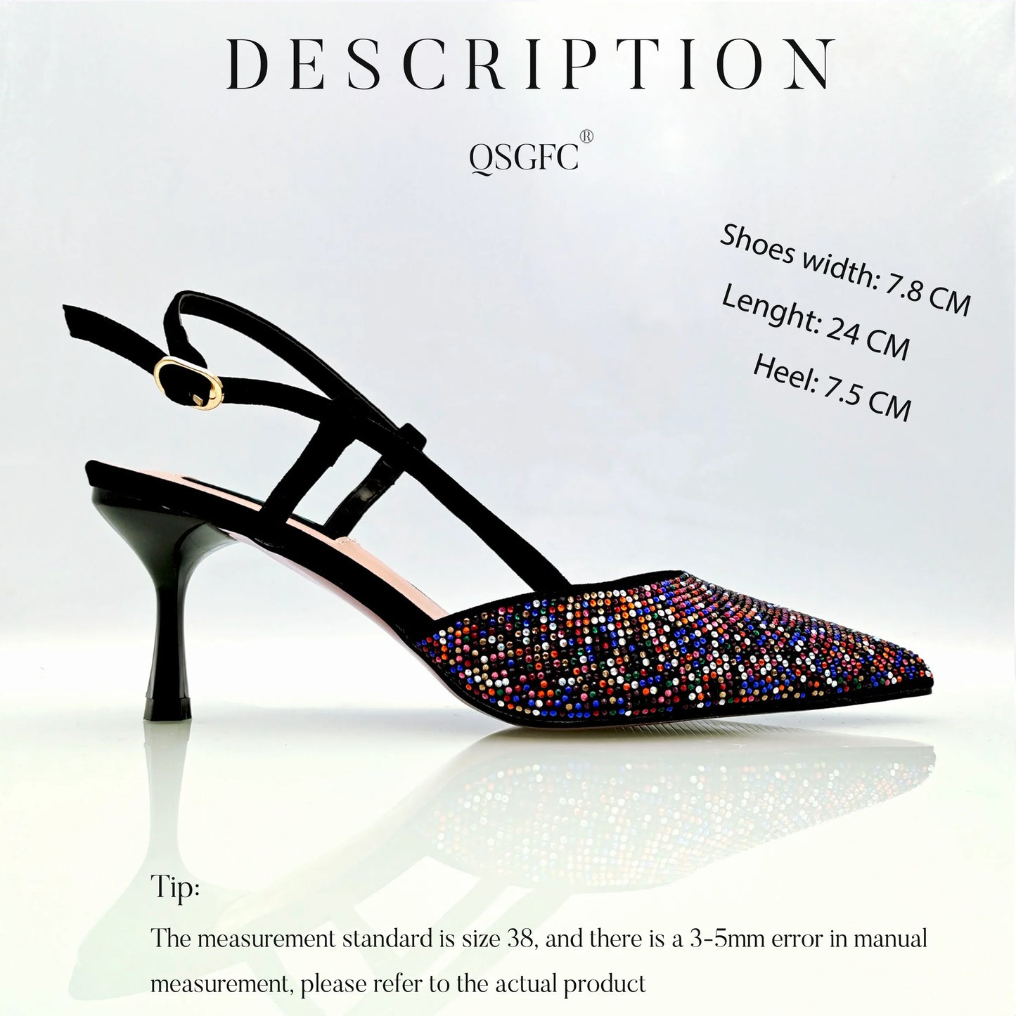 Fashion Shoulder Bag and Strap High Heels Set