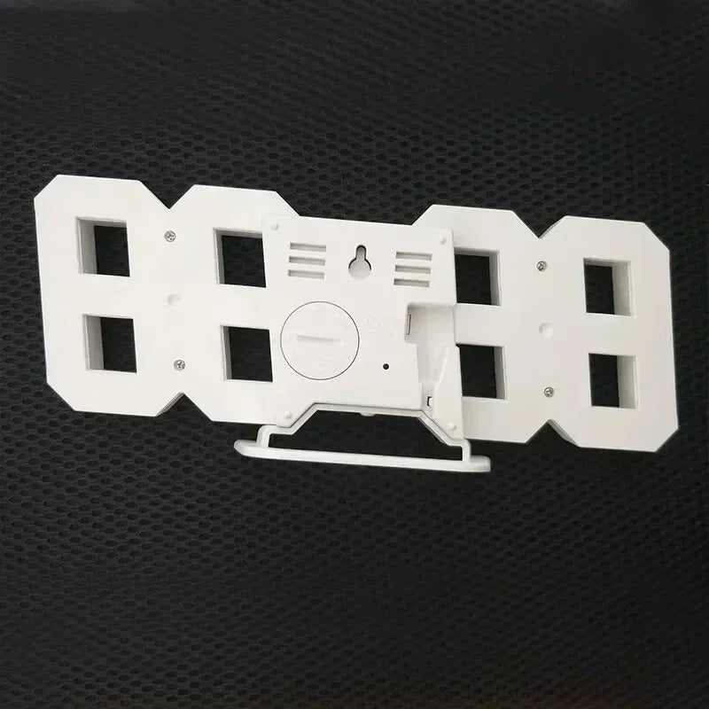 LED Digital Wall Clock - Modern Alarm Clock for Bedroom & Living Room