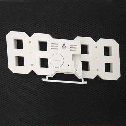 LED Digital Wall Clock - Modern Alarm Clock for Bedroom & Living Room