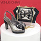 New Designer Specials Italian Women Heels Shoes and Bag Set