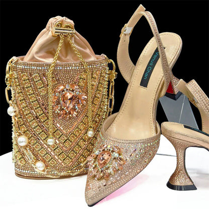Italian Shoes and Bags Matching Set for Women INS New