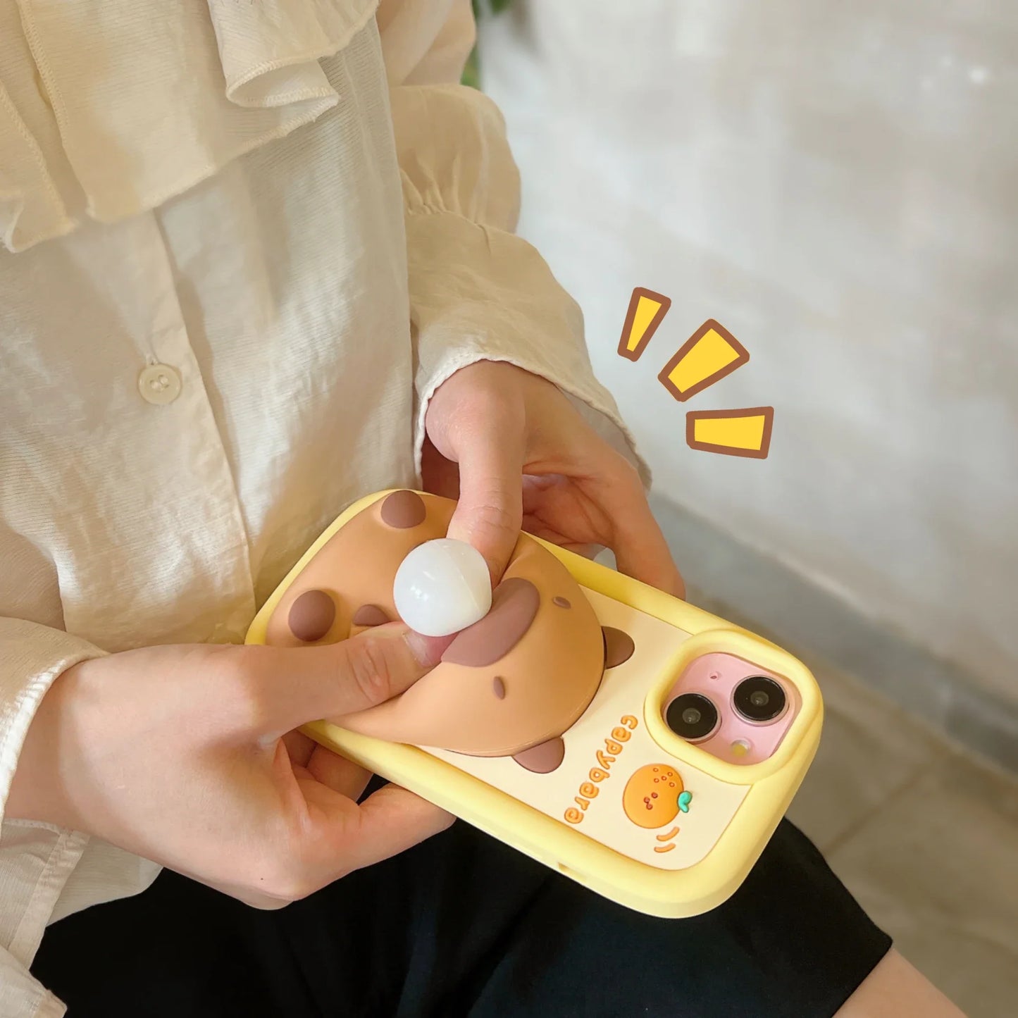 Blow Bubbles Cute Kapibala Phone Case
