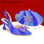 Italian Design Women's High Heels And Exquisite Clutch Bags