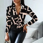 Black color Jazz Letter Print Blouse | Femstylo