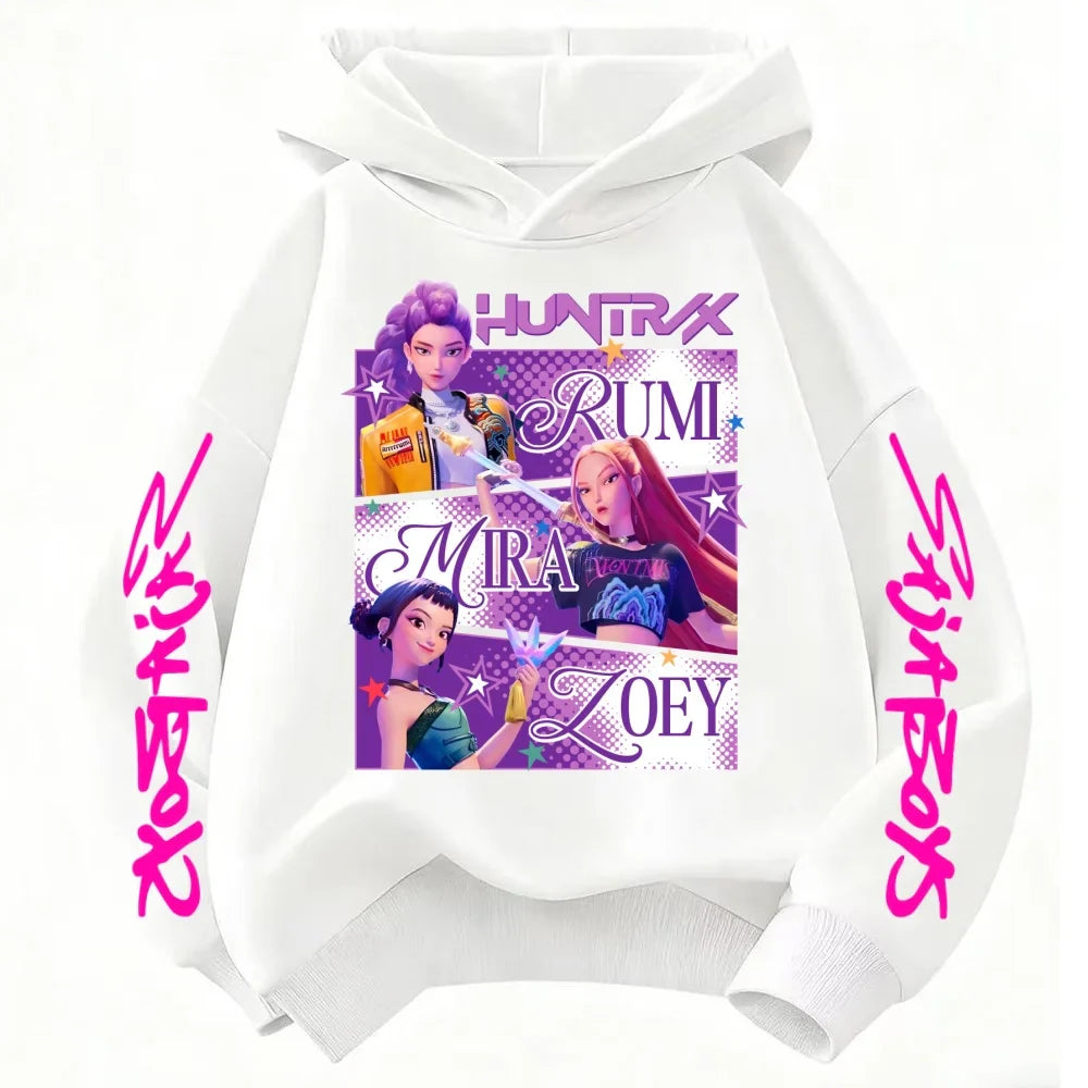 2025 hot sales New Kpop Demon Hunters girls group Printing Hoodie  Pullover Tops Man Woman Sweatshirt autumn winter hoodies