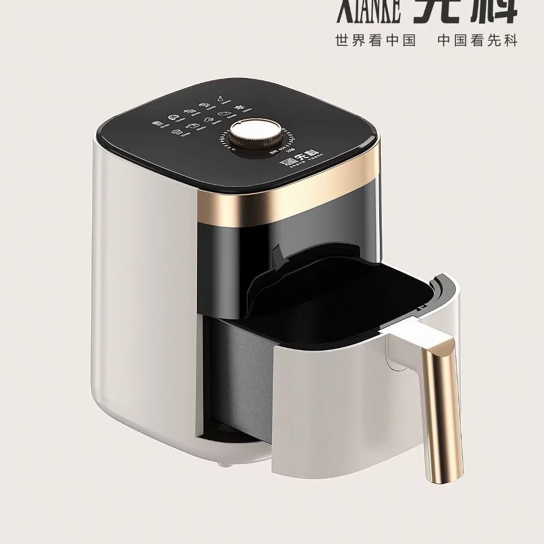 2025 New Xianke Air fryer 5L large capacity household barbecue multifunctional rotary electric fryer electric oven