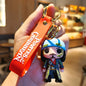 Pirates Of The Caribbean Cute Doll Pendant Anime Figures Jack Sparrow Fashion Backpac Keychain Bag Keyring Pendant Birthday Gift
