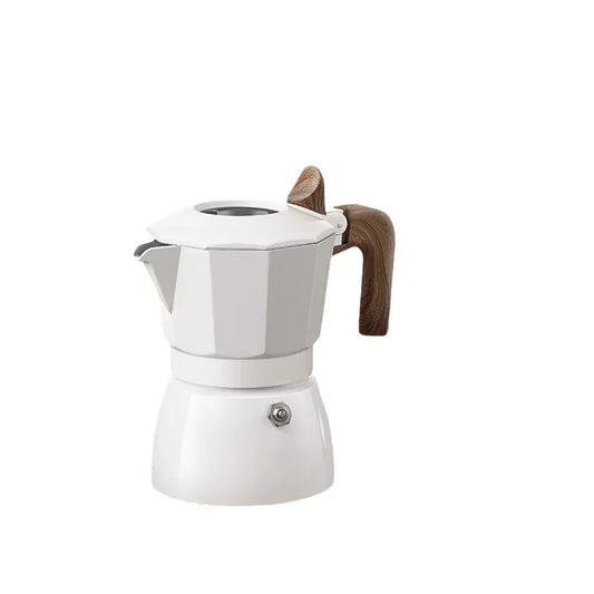 Espresso Maker Dual Valve Moka Pot Vintage Wooden Handle150ML Coffee | Coffee Makers | Kitchen + Metal
