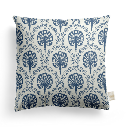 Scallop Floral Pillow Cover | Featuring Oyster Sand Colorway