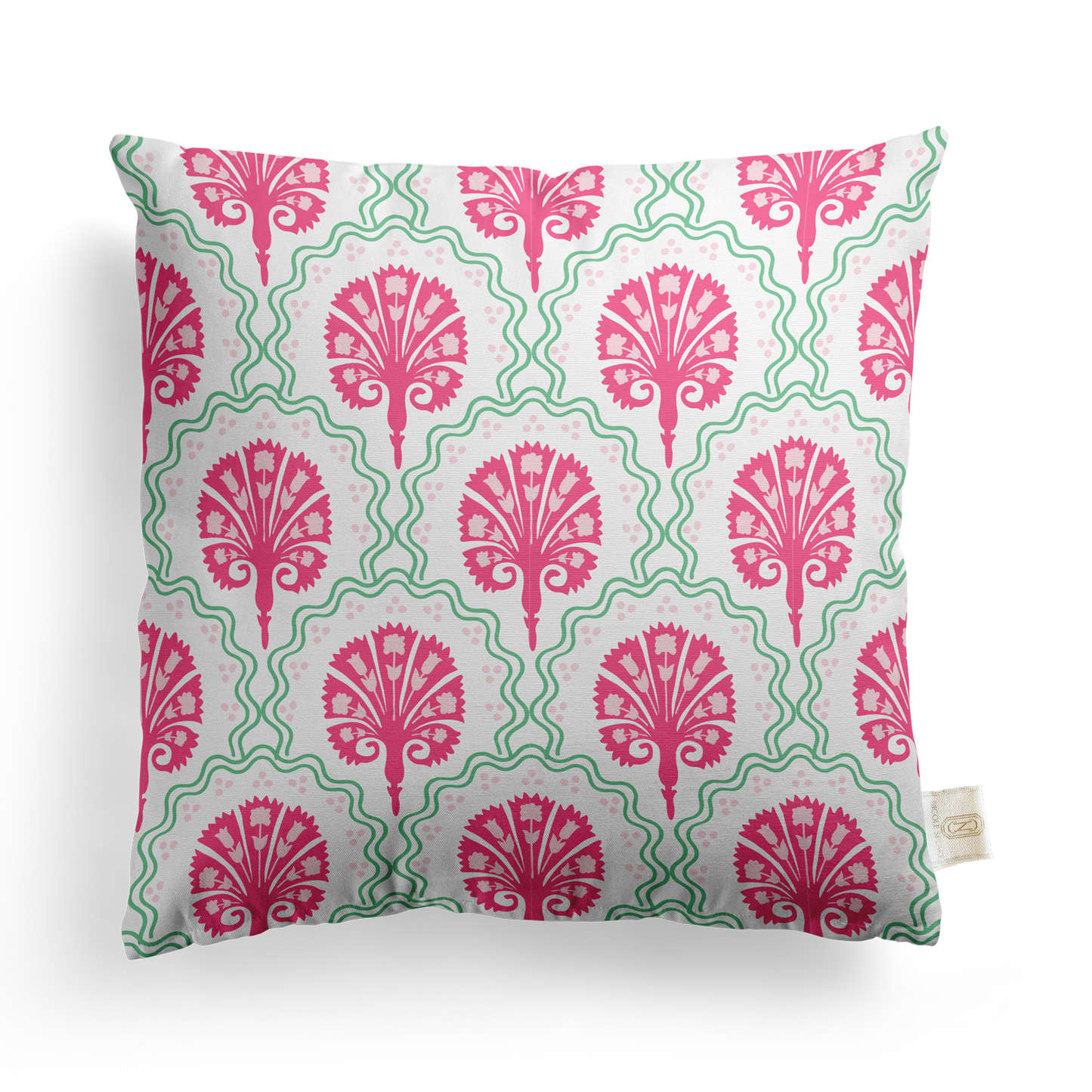 Scallop Floral Pillow Cover | Featuring Moss Mystique Colorway