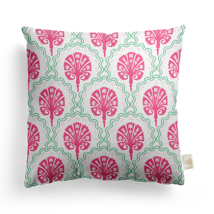 Scallop Floral Pillow Cover | Featuring Preppy Colorway