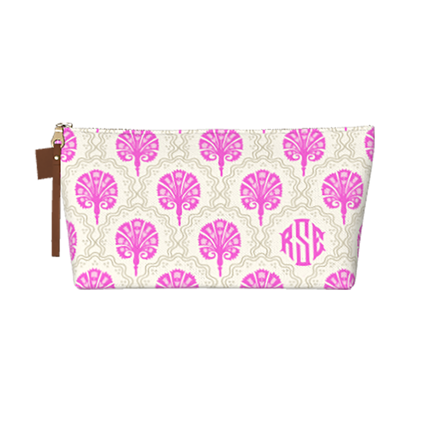 Scallop Floral Cosmetic Bag