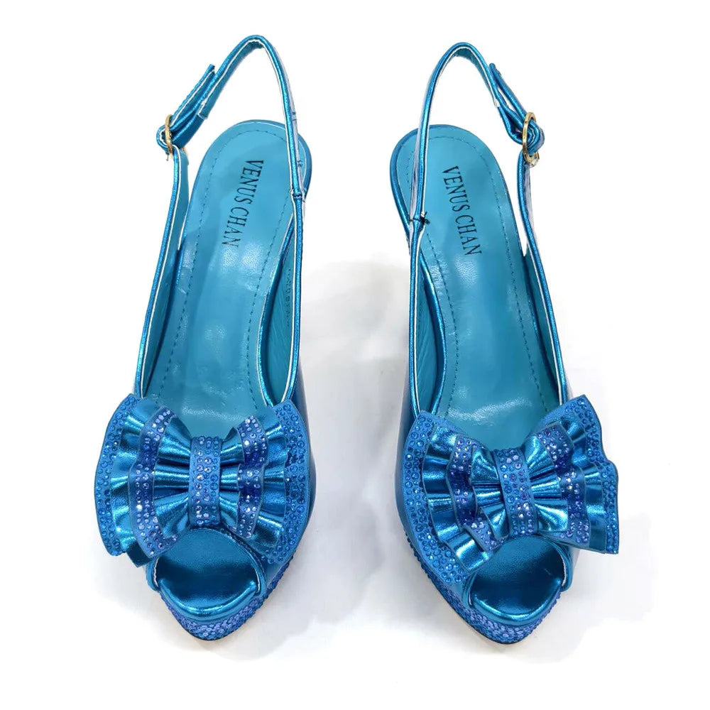 New Designer Specials Italian Women Heels Shoes and Bag Set