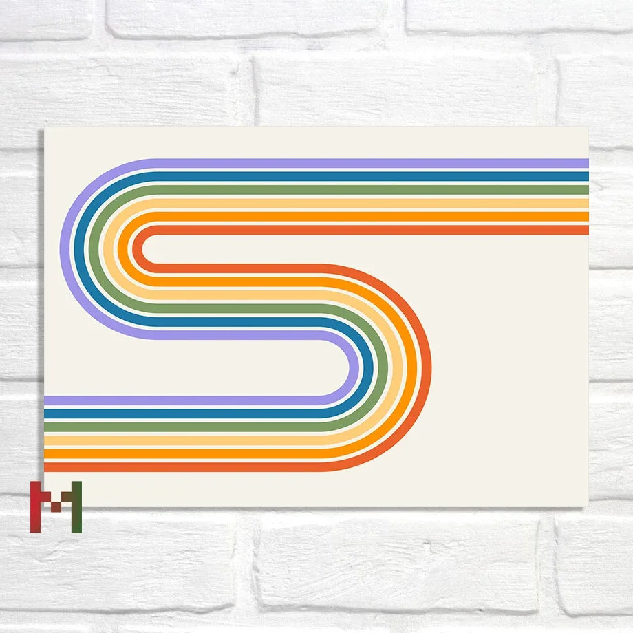 Abstract Pride Art Canvas Print Wall Decor LGBT Home Art