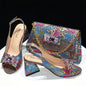 High Quality Ladies Shoes And Bags Set HRE1-5