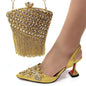 Italy beautiful Italian Shoes with Matching Bag Set HSW1-22