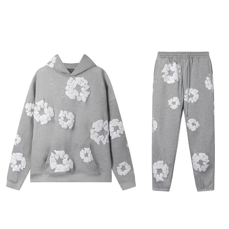 DENIM TEARS Foam Cotton Printed Hoodie