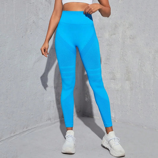 High Waist Compression Leggings for Women - Seamless Slimming Opaque Stretch Pants for Yoga and Fitness