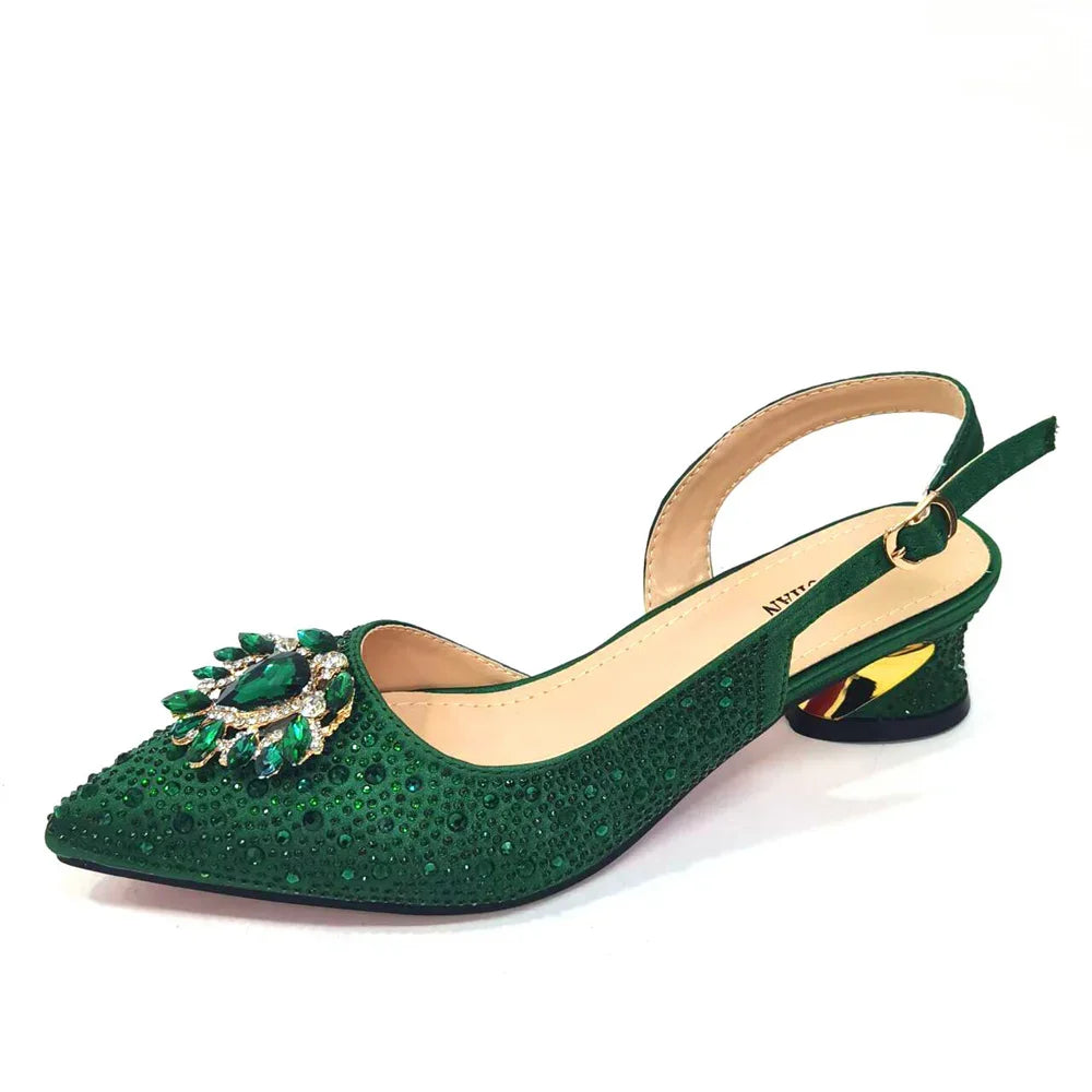 Elegant And Sexy Champagne Shoes And Bag set