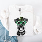 Schnauzer, Adorable Dog, St Patrick's Day, Lucky, Irish Sweatshirt