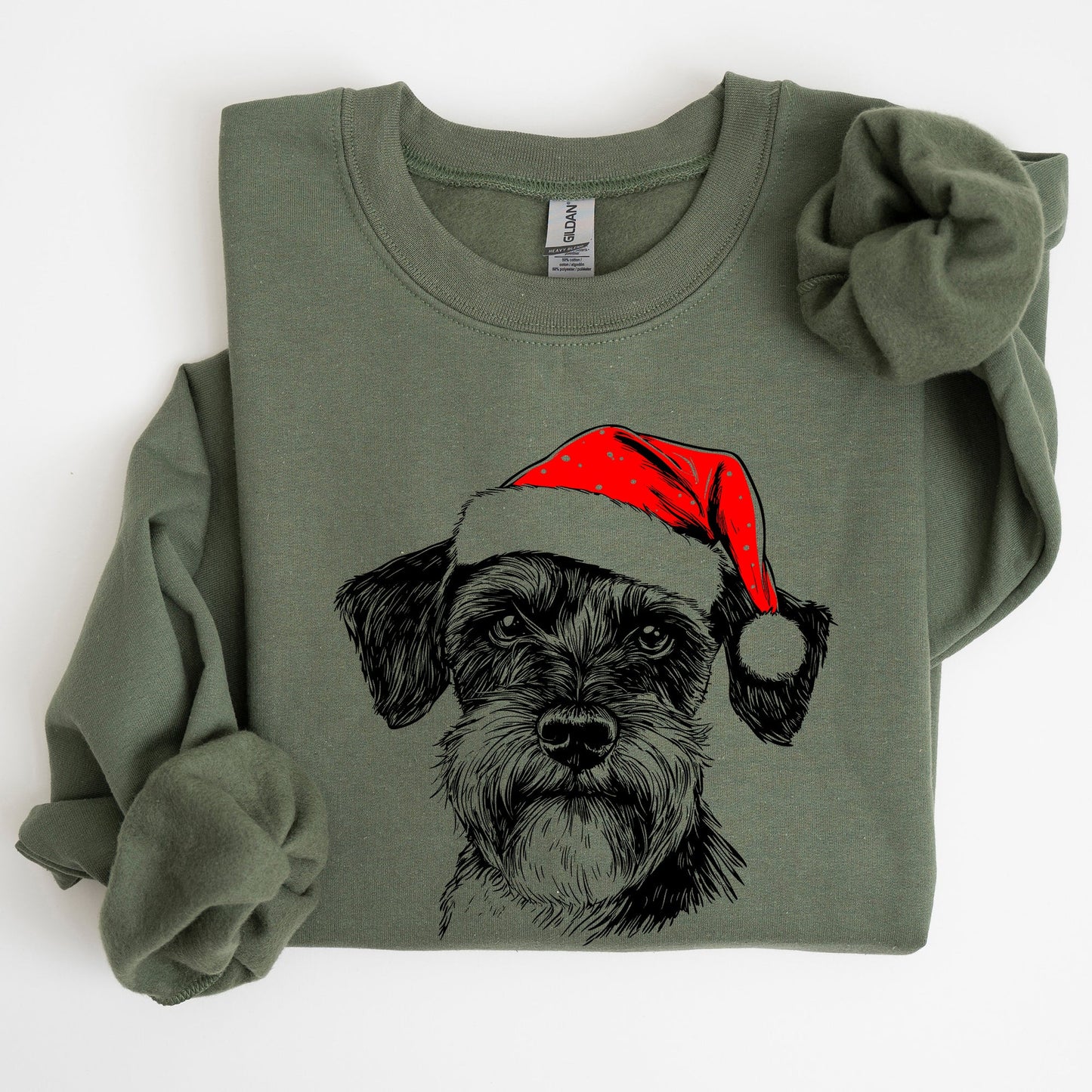 Schnauzer, Santa, Dog, Christmas, Dog Lover, Pet Sweatshirt