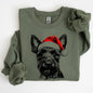 Scottish Terrier, Santa, Scotty Dog, Christmas, Dog Lover, Pet Sweatshirt