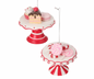 Santa's Sweet Shoppe Collection - 4" RESIN CANDY/ DESSERT PLATE ORNAMENT Set of 2