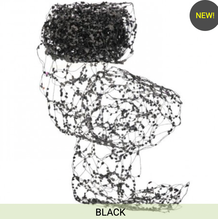 72" HALLOWEEN GLITTER NET GARLAND