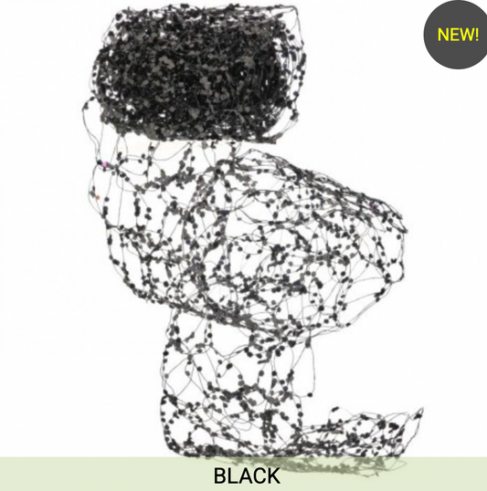 72" HALLOWEEN GLITTER NET GARLAND