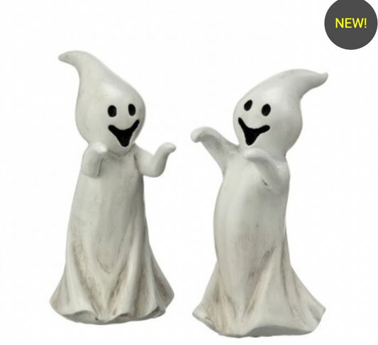 6.5" RESIN GHOSTLY GHOST SET OF 2
