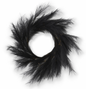 27" LED Black Pampas Grass Wreath with Timer