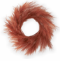 27" LED Orange Pampas Grass Wreath with Timer