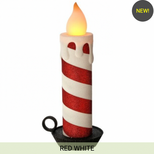 16" VINTAGE CANDLE WITH BASE