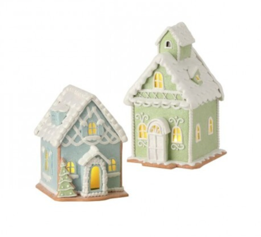 Santa's Sweet Shoppe Collection 6-7.5" Sweet House - SET OF 2