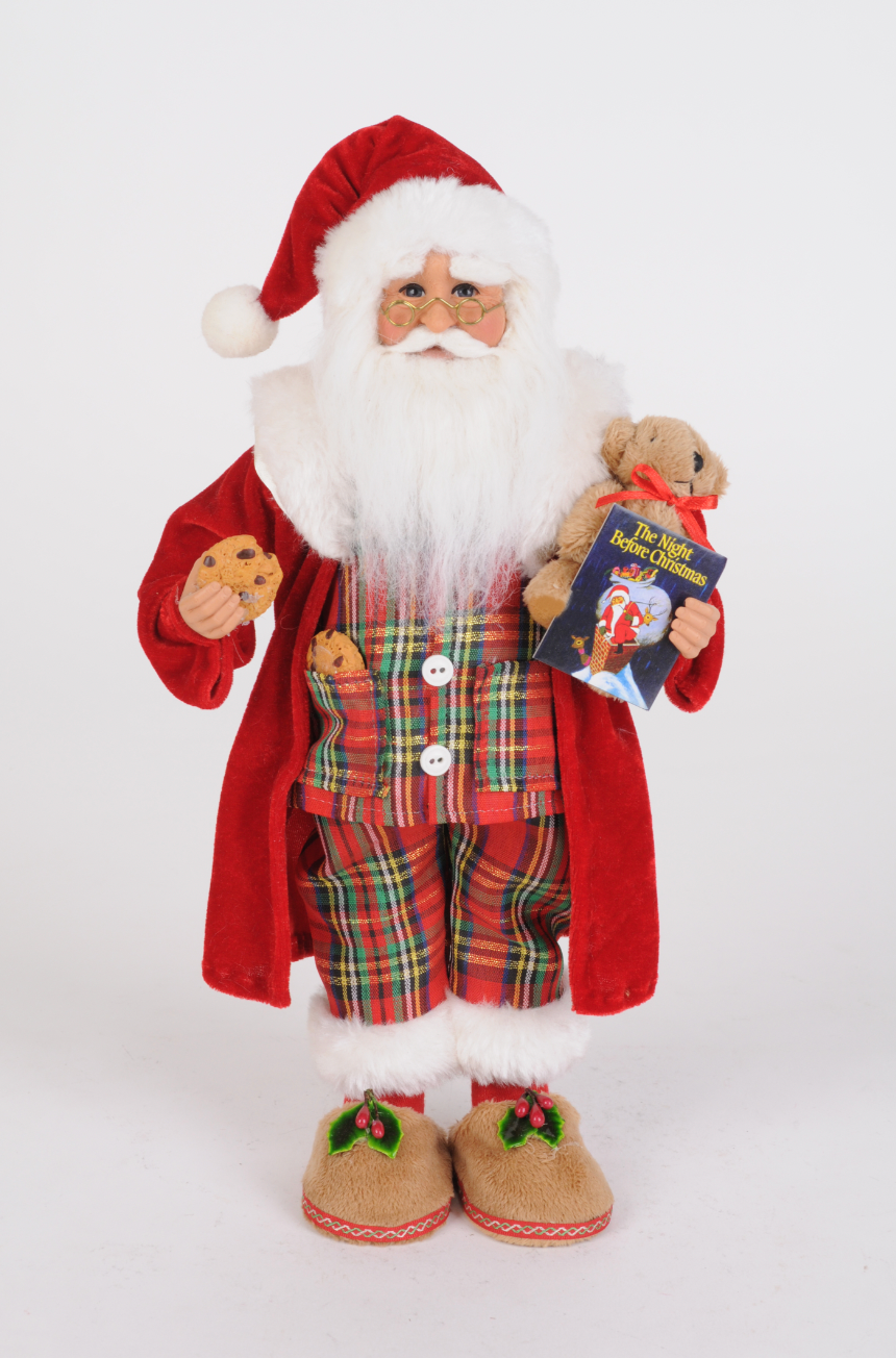 Christmas Carousel Collection - 13" Bedtime Stories Santa