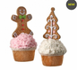 Santa's Sweet Shoppe Collection - 8" GINGERBREAD CUPCAKE - SET OF 2
