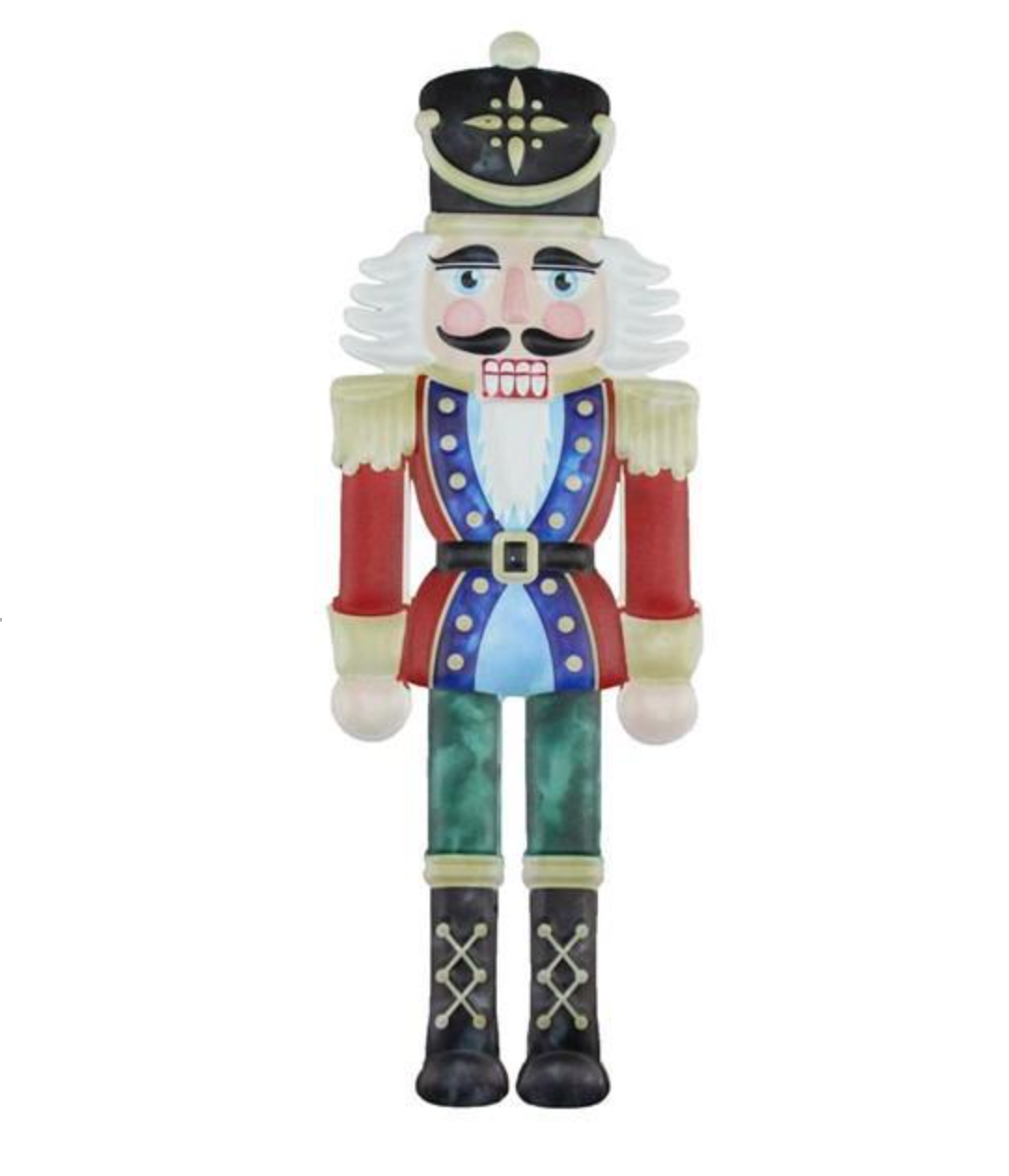Christmas Carousel Collection - 12"H METAL EMBOSSED NUTCRACKER