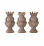 Christmas Carousel Collection - 6" Christmas Nutcracker Pillar Tealight Candle Holders - SET OF 3