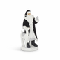 ROYAL COURT - 13" Black Velvet Resin Santa