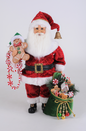 18" Lighted Peppermint & Goodies Santa