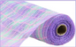 10.25" x 10yd Mini Plaid Mesh Lavender Mint Pink