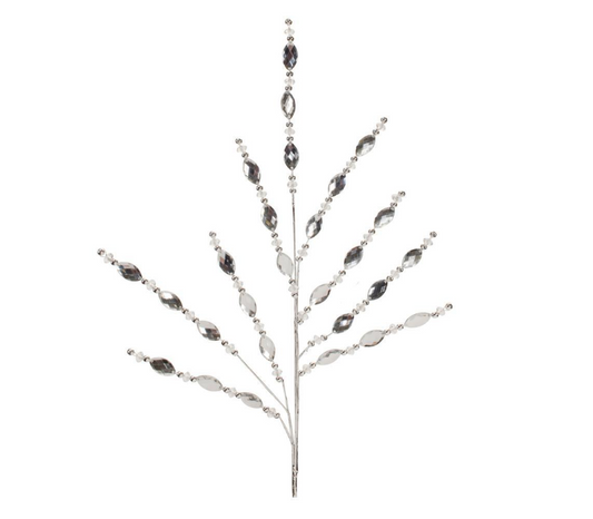 Bead Spray 33.5"H Silver