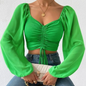 Womens Bell Sleeve Summer Top